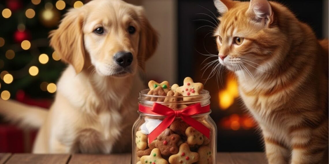 2 receitas saudáveis de biscoitos de Natal para pets feitas no micro-ondas