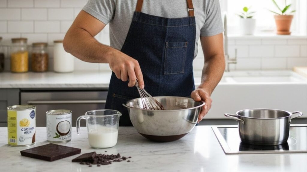 Brigadeiro de colher com 2 ingredientes pronto em 4 minutos