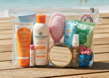 O que levar na nécessaire de praia: itens indispensáveis para proteção, conforto e cuidados completos com a pele, cabelos e olhos