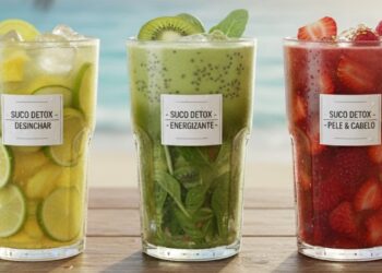 3 sucos detox deliciosos e fáceis de fazer para aliviar inchaço, ter mais disposição e melhorar o aspecto da pele durante o verão