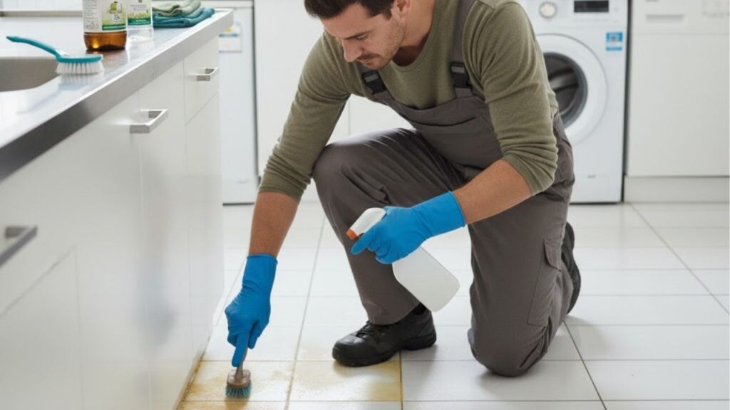 Truque simples para deixar o rejunte branco usando vinagre e água oxigenada, é rápido e pode ser aplicado em qualquer cômodo da casa