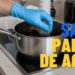 Como desengordurar panelas usando sal e palha de aço