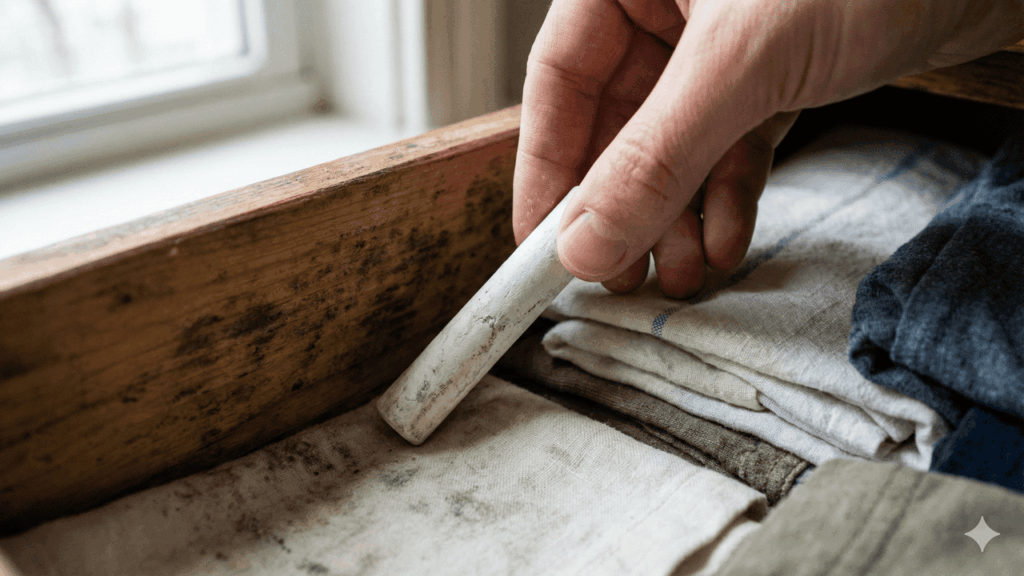 uso do giz para acabar com mofo