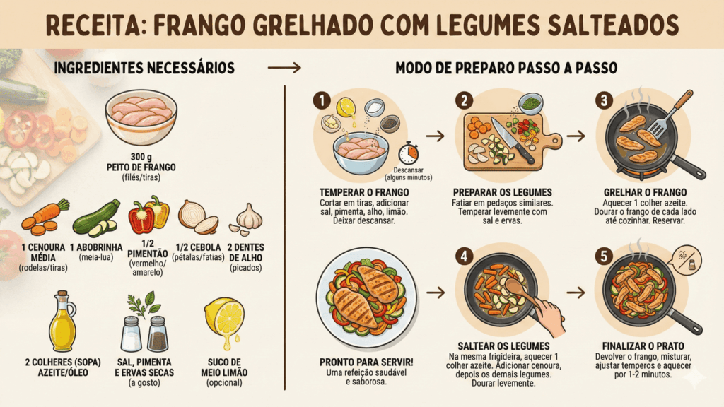 receita de frango grelhado com legumes