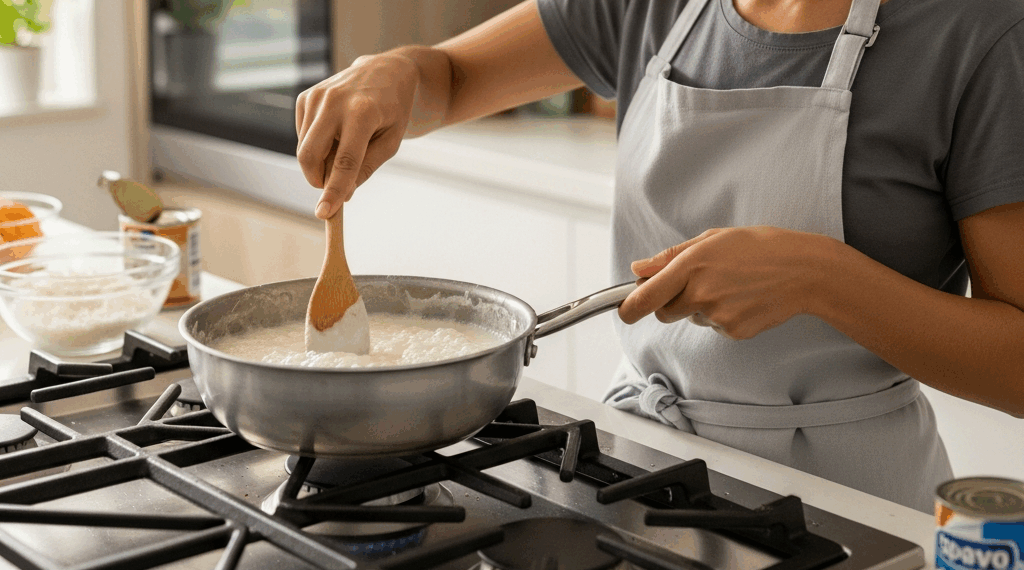 Preparo rápido direto na panela sem precisar enrolar os doces