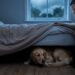 Nomes carinhosos para cachorro que se esconde embaixo da cama quando chove