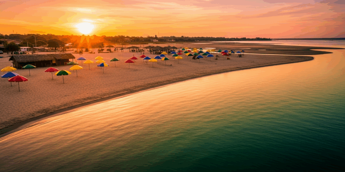 O Caribe Amazônico encanta com praias de água doce cristalina e clima de balneário seguro no Pará