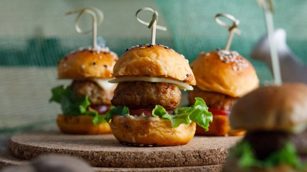 mini hamburguer