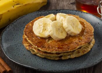 receita de panqueca de banana sem aveia