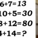 Consegue descobrir por que 4+14 não é 18 neste desafio lógico?
