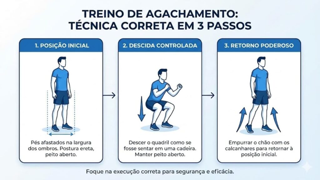 treino de agachamento