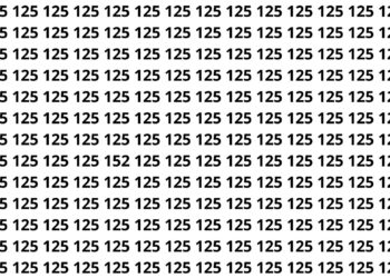 Só olhos muito rápidos encontram o 152 escondido no meio de tantos 125