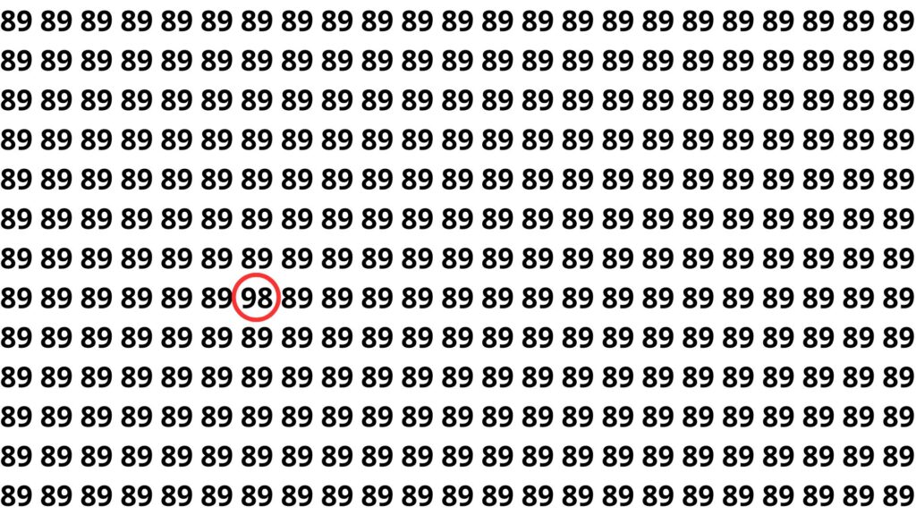 encontre o numero 98
