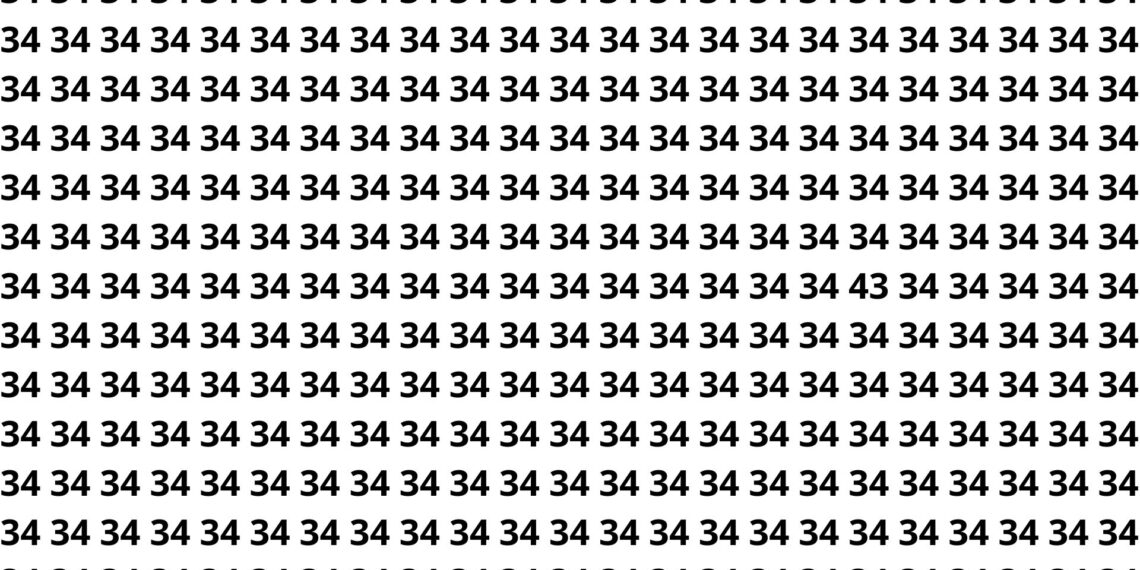 Encontre o número 34