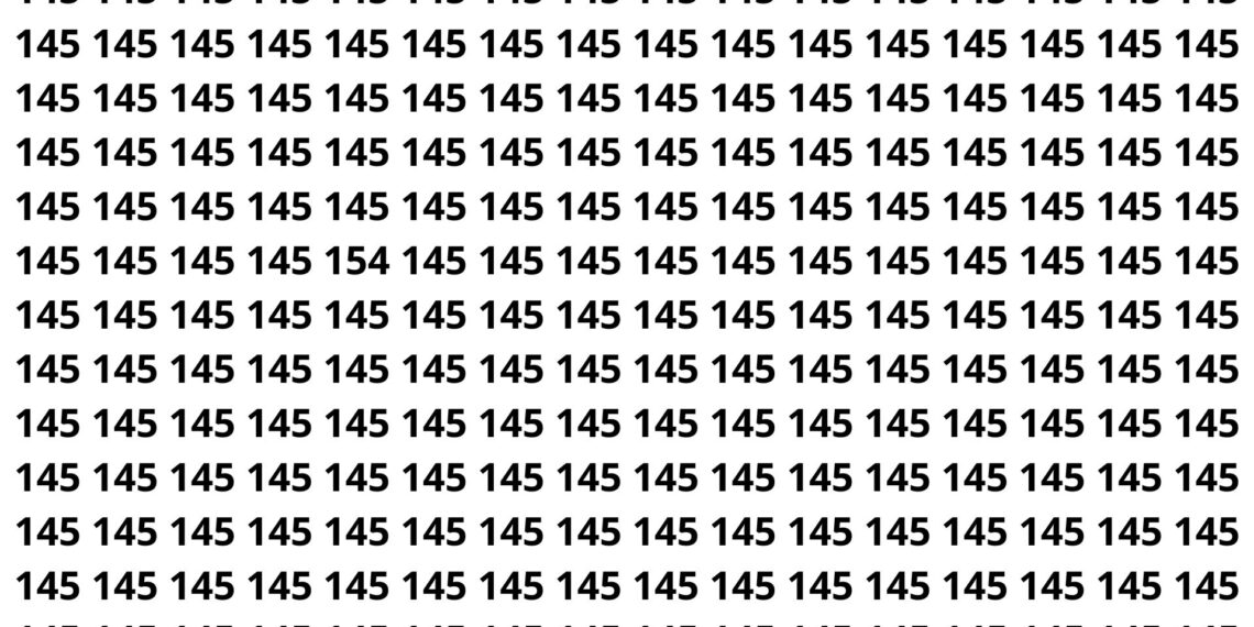 encontre o número 154 entre vários 145