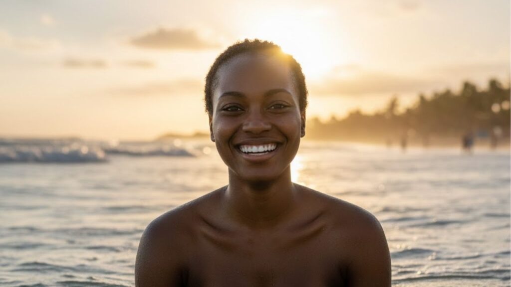 Rotina de cuidados com a pele para dias de praia, garantindo a proteção e a hidratação da pele mesmo em contato com o sol e a água do mar