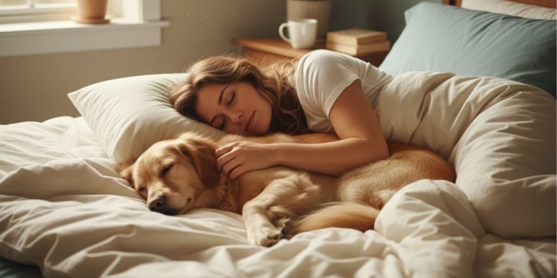 Segundo a psicologia, pessoas que dividem a cama com seus animais de estimação desenvolvem forças emocionais silenciosas