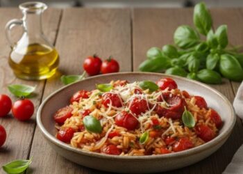 Nem cenoura, nem uvas-passas, aprenda a fazer este arroz diferente usando tomate-cereja, uma variação deliciosa que fica pronta em poucos minutos