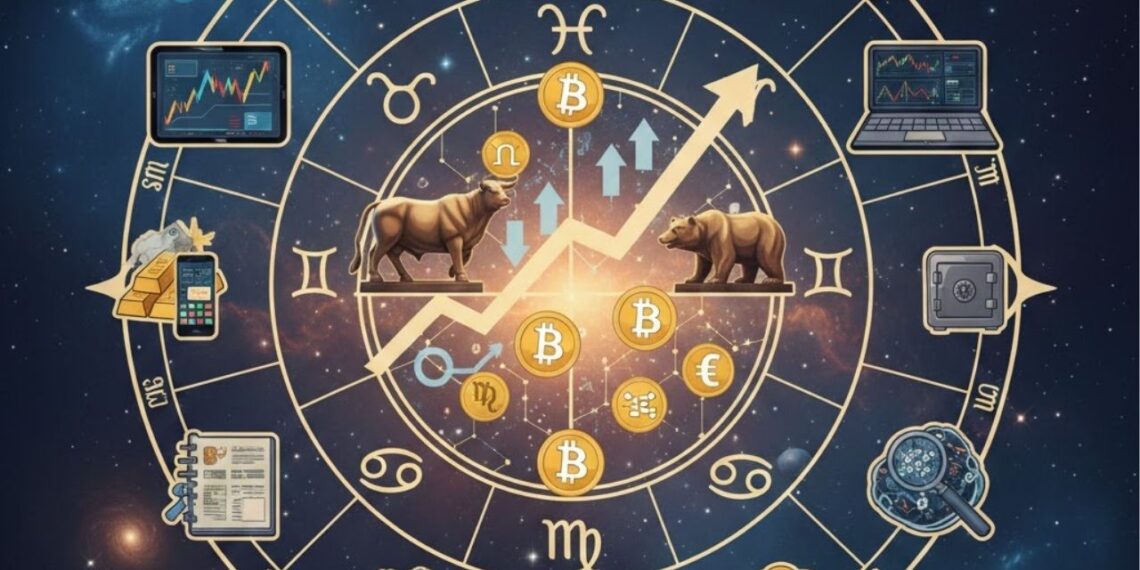 Bolsa de valores, investimentos e Bitcoin no zodíaco, saiba como os astros auxiliam positivamente os signos em investimentos digitais