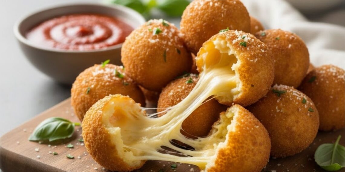 Como preparar bolinhas de queijo com apenas 3 ingredientes, uma receita prática que fica crocante por fora e esticando por dentro