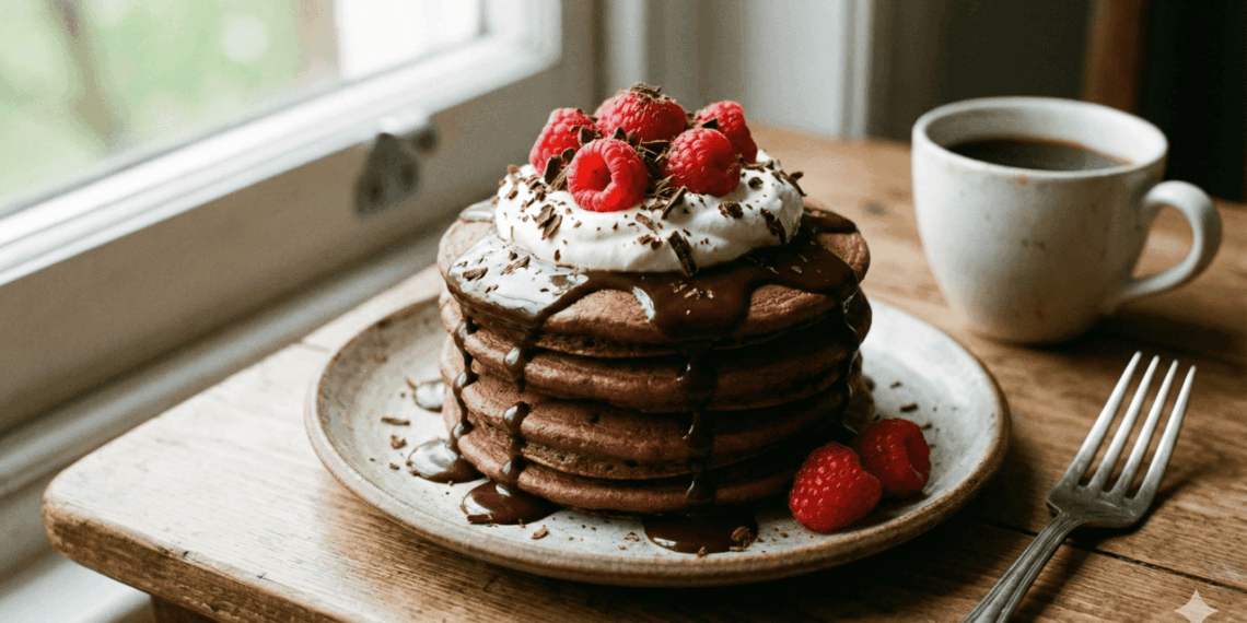panqueca com chocolate