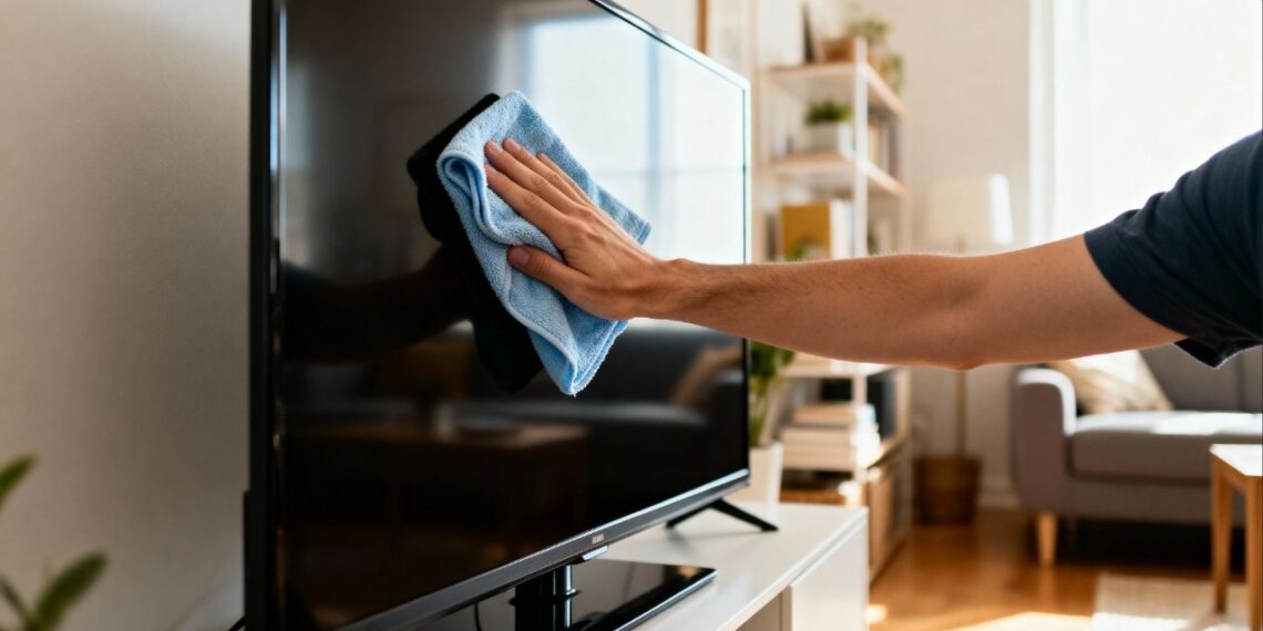Sem pano úmido, nem produtos químicos: a forma correta de limpar telas de TV