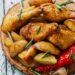 frango assado com batatas