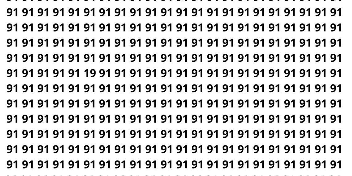 Você consegue identificar o número que só 5 em cada 20 pessoas notam?