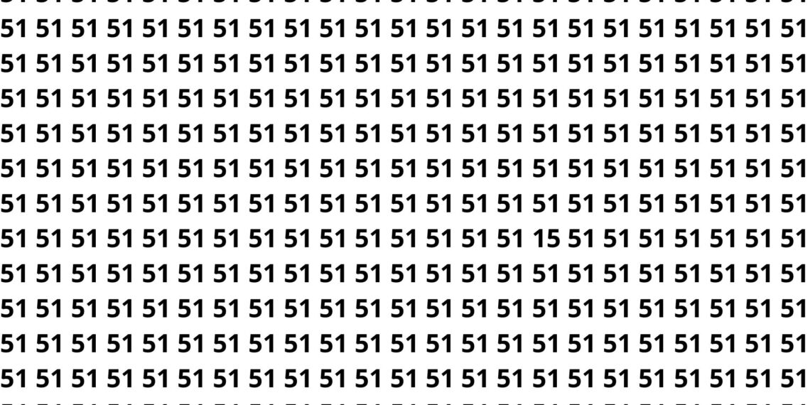 Desafio mental: quem identifica o 15 entre 51 mais rápido é o campeão