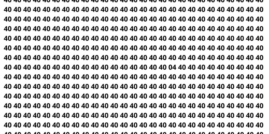 Número escondido entre 04: só os mais atentos conseguem achar o 40