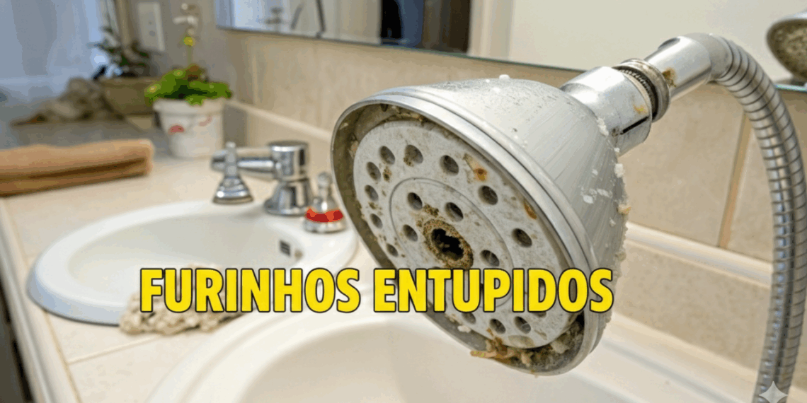Nem desentupidor, nem produto químico: como limpar seu chuveiro entupido de forma fácil