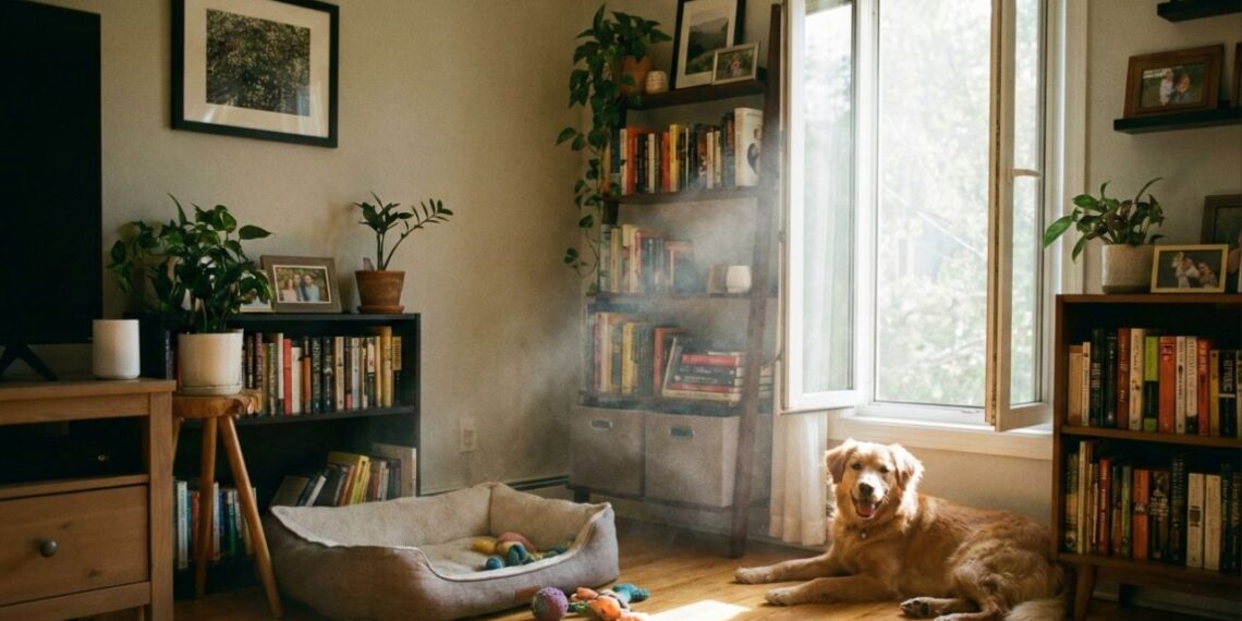 Como seu cachorro altera a qualidade do ar da sua casa, segundo este estudo