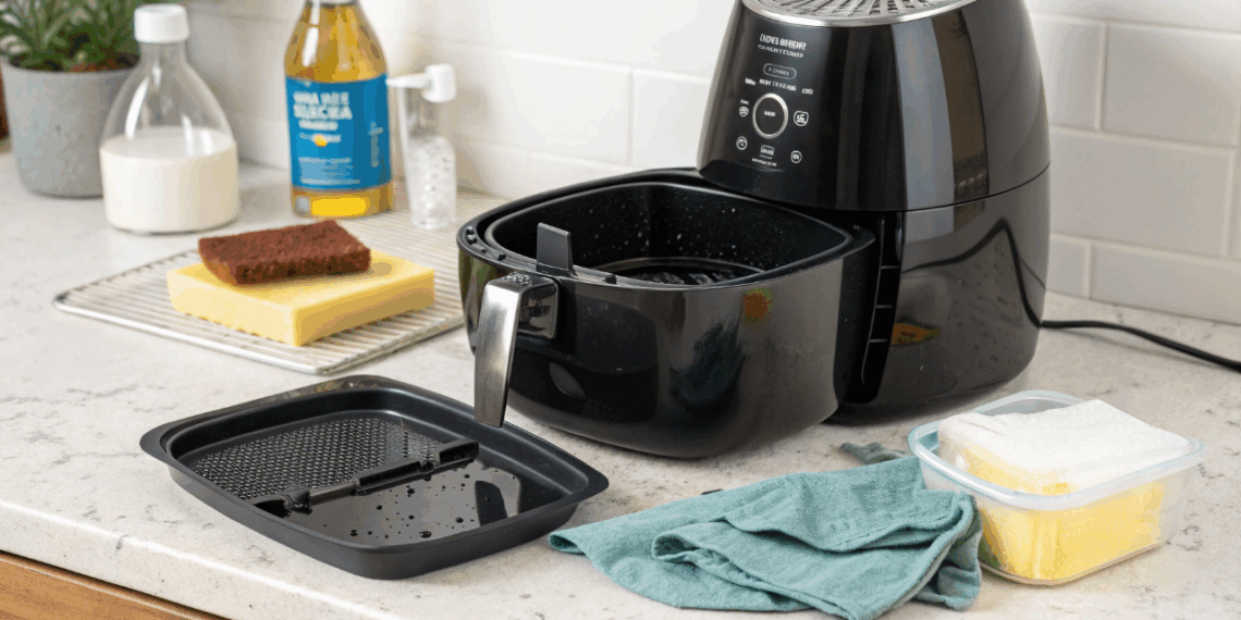 Como limpar a airfryer  da maneira correta sem estragar e evitar que gordura queime os alimentos