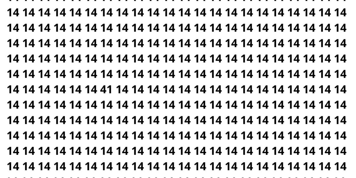 Encontre o número oculto entre dezenas de 14 e junte-se aos 25% que conseguem