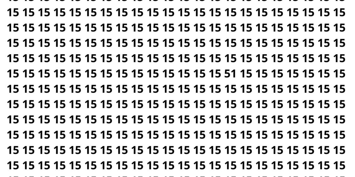 Encontre o número secreto entre 20 padrões iguais e veja se consegue