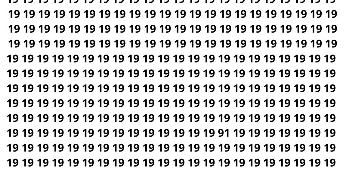 Apenas 5 em cada 20 pessoas conseguem localizar o número em 5 segundos
