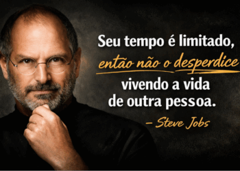 Steve Jobs, empreendedor visionário e inovador: “Seu tempo é limitado, então não o desperdice vivendo a vida de outra pessoa.”