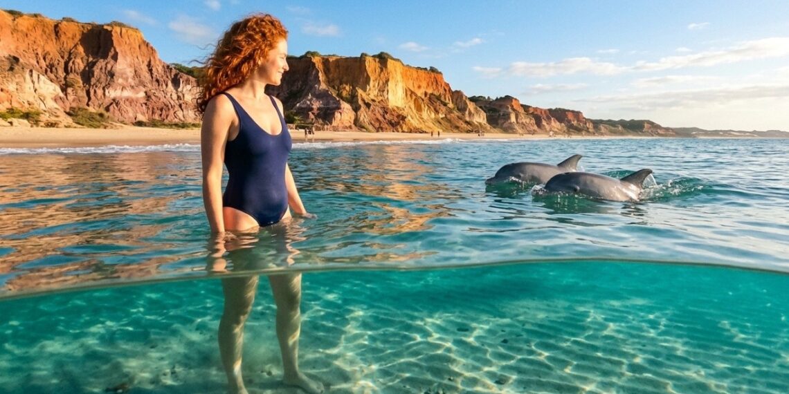 A praia nordestina entre as 10 melhores do mundo onde botos-cinza nadam a metros da areia todos os dias