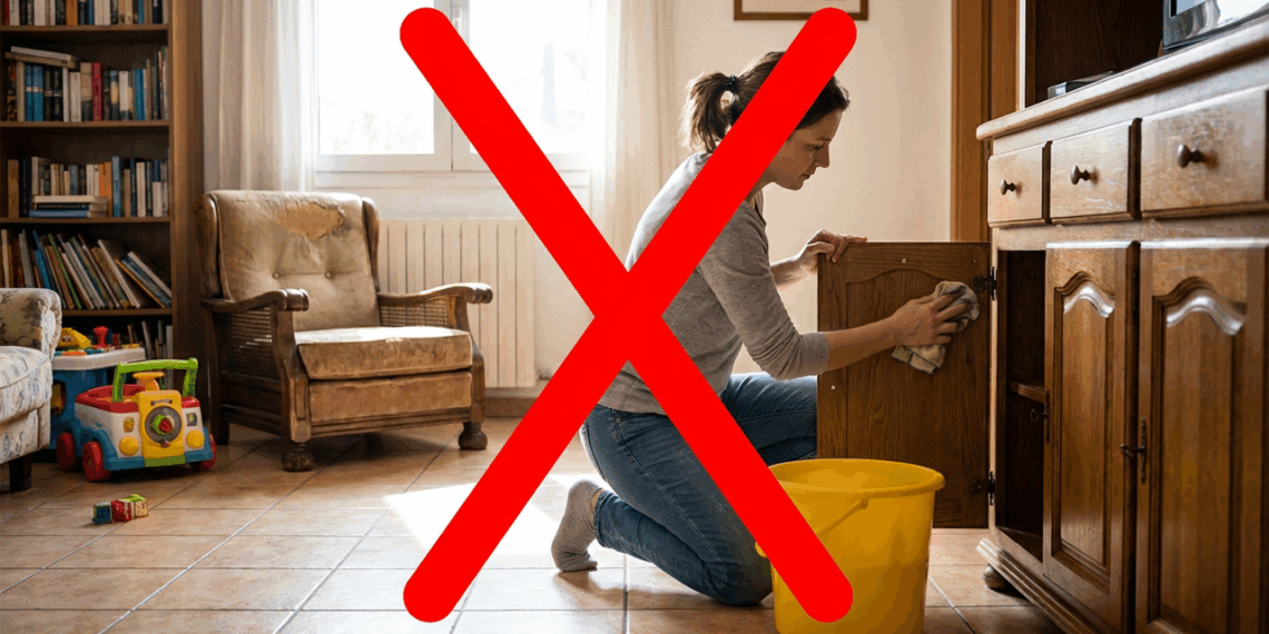 Limpeza mal feita na sua casa, o detalhe que mancha, empena e desgasta seus móveis