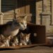 Uma gata de rua e seus filhotes buscavam um lar amoroso, e o olhar fixo dos gatos em uma pessoa, implorando para serem levados para casa, comoveu internautas às lágrimas: "Quem conseguiria suportar esse olhar?"