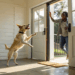 Como controlar a ansiedade do seu cachorro quando você chega em casa