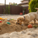 O que os cães querem dizer quando enterram objetos e os brinquedos deles em casa
