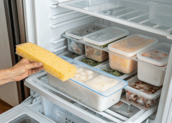 O truque da esponja no congelador que está ajudando a controlar mau cheiro na cozinha