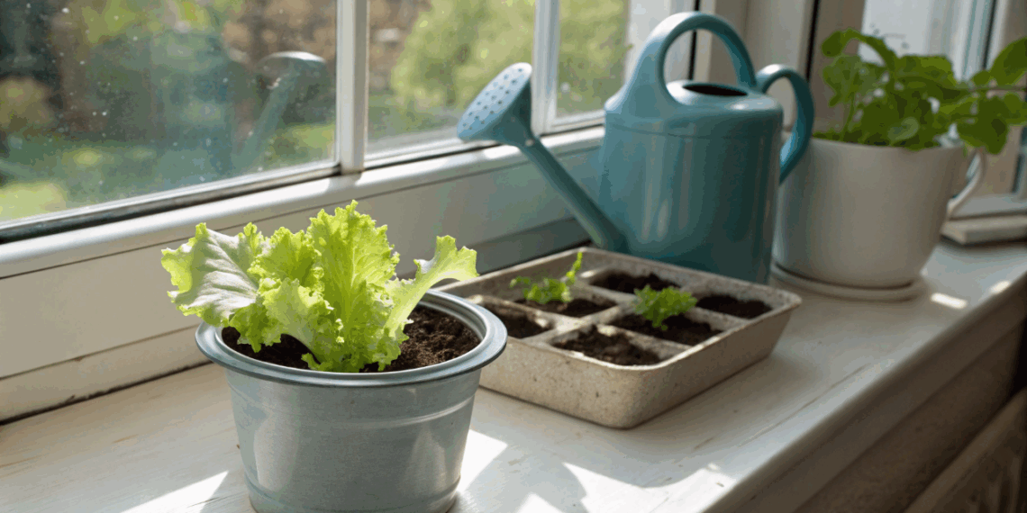 Como plantar alface na sua cozinha e colher folhas fresquinhas durante semanas