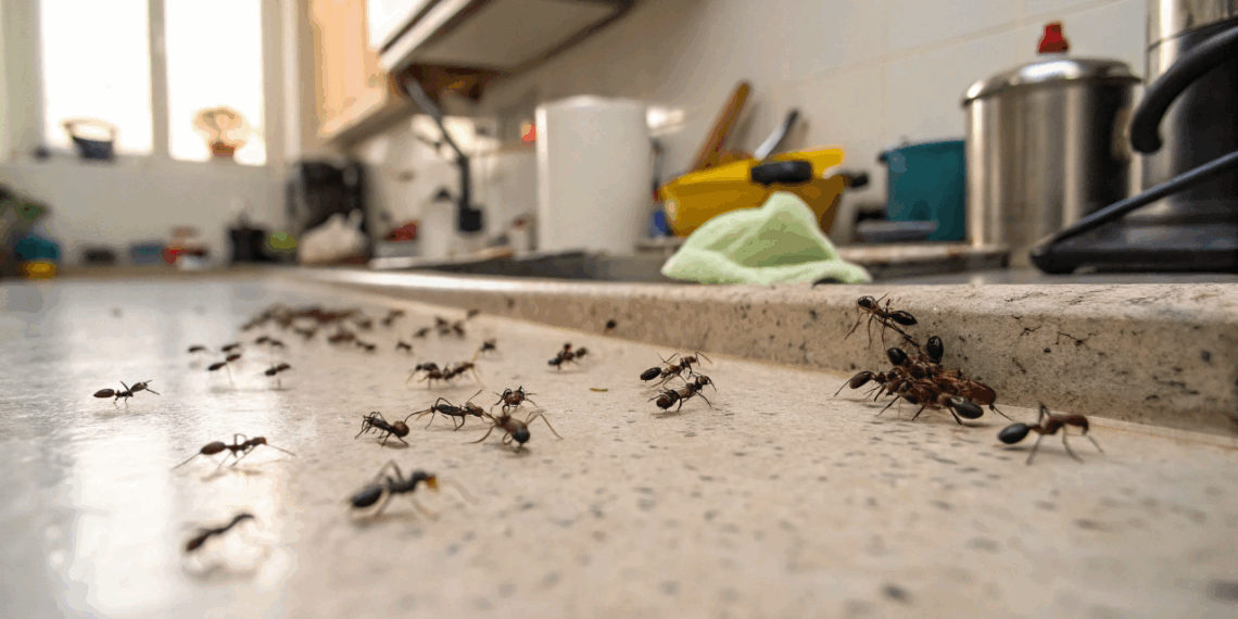 A armadilha natural que confunde as formigas e protege a sua cozinha de infestações