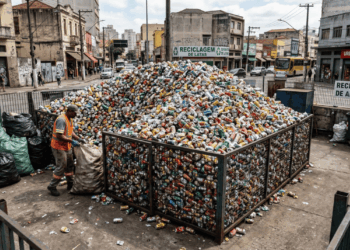 Ele reciclou 450.000 latas acumuladas ao longo de sete anos e as usou para comprar uma casa