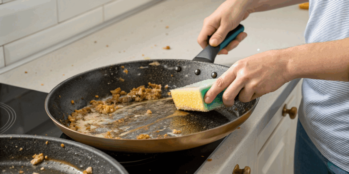 10 minutos e dois ingredientes baratos, como limpar suas panelas sem produtos caros