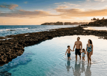 Mar calmo, faixa de areia sem lama e vento fresco no fim da tarde: a praia do Nordeste que atrai famílias cansadas de destinos com água agitada e muvuca