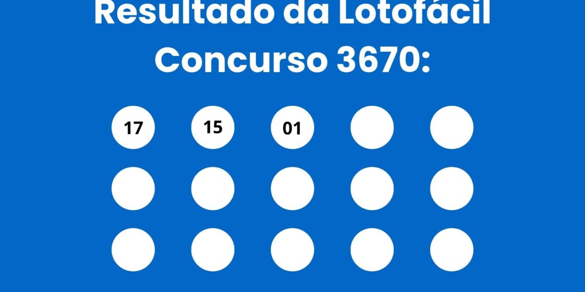 Resultado da Lotofácil: veja números e ganhadores do concurso 3670(sábado, 25/04) e como resgatar