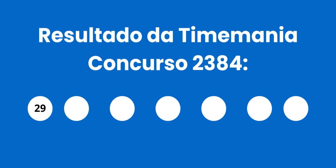 Resultado da Timemania: veja números e ganhadores do concurso 2384 (sábado, 25/04) e como resgatar